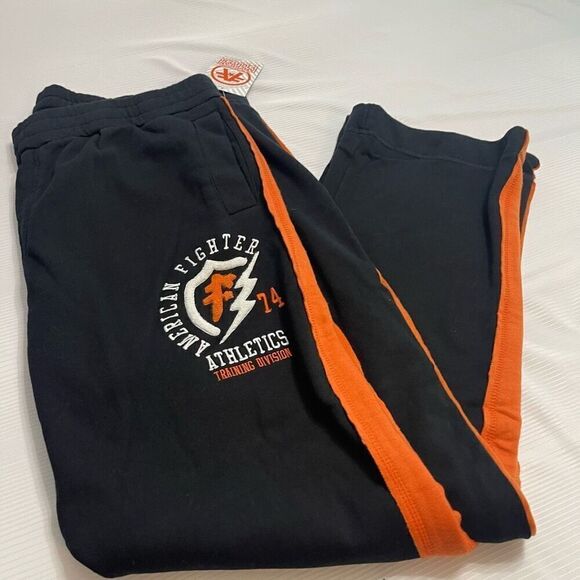 NWT American Fighter Black Orange Sweatpants Size 3X New - Picture 9 of 9